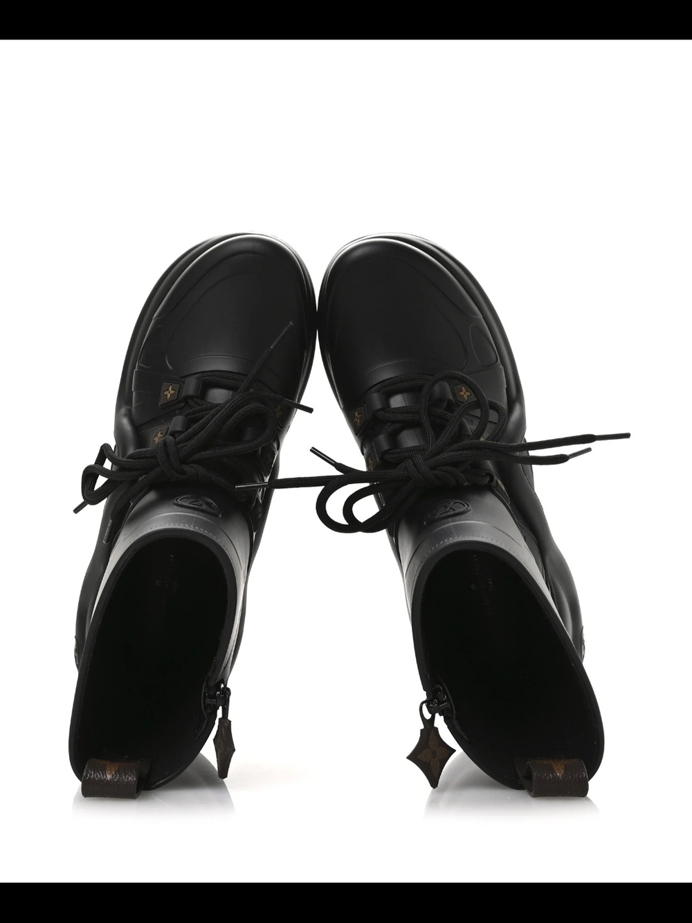 Louis Vuitton Black High-Top Chunky Rubber Boot - Picture 2 of 6
